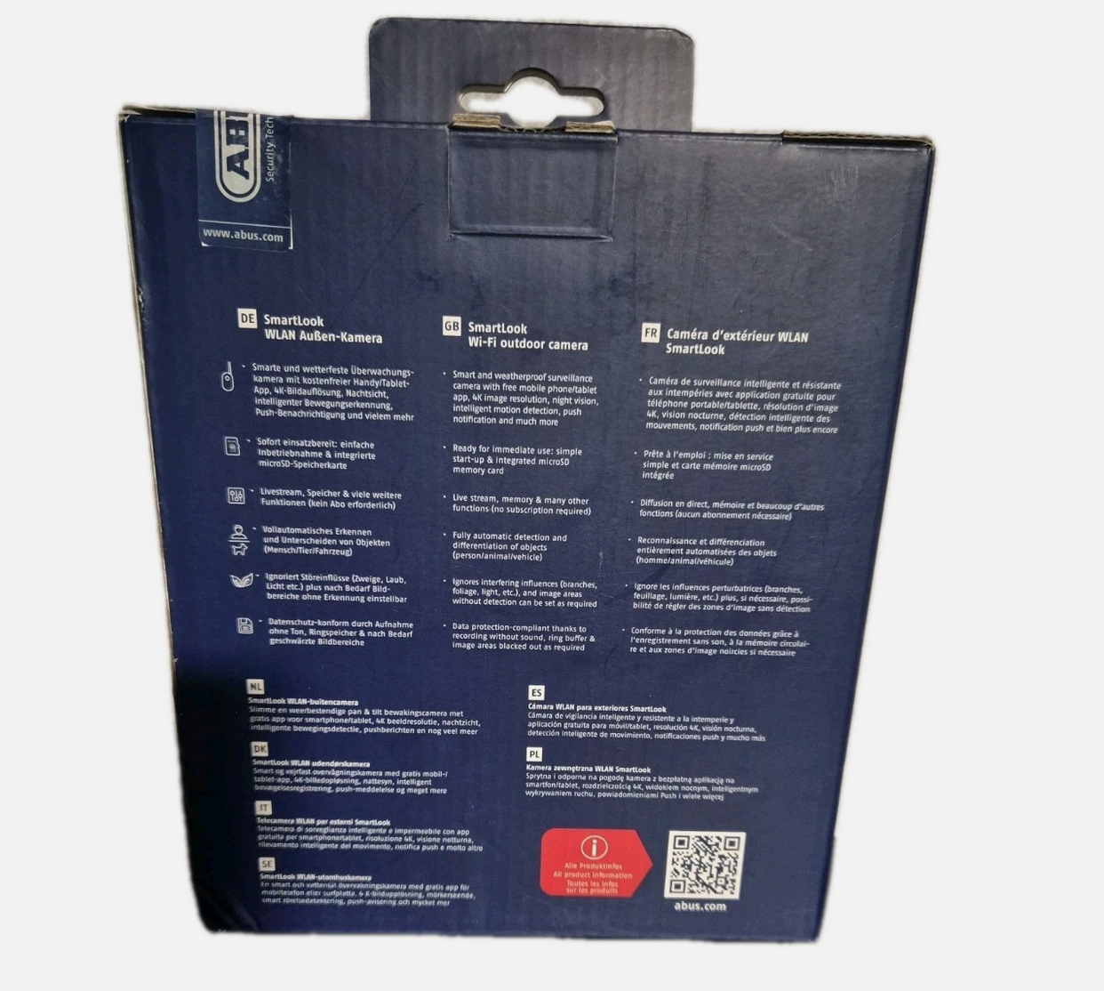 ABUS SmartLook 4K WLAN Kamera PPIC54520 Neu Ovp
