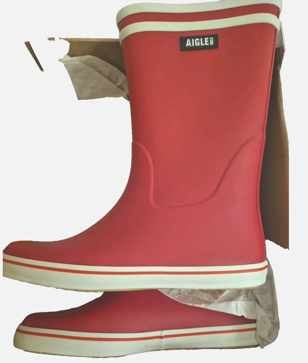 Aigle Malouine 2 Gummistiefel Rouge/Blanc – Größe 41
