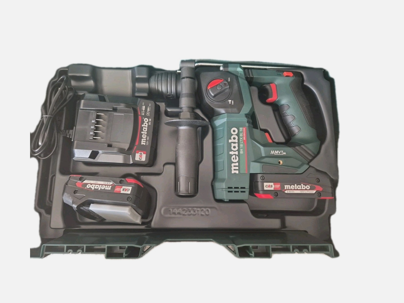 Metabo BH 18 LTX BL16 SDS-Plus Akku-Bohrhammer mit 2 Akkus & Ladegerät