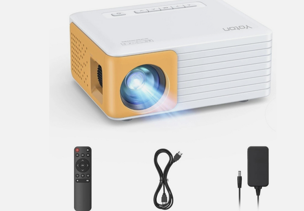 YOTON Mini Beamer Y3 – Tragbarer Full HD Projektor mit 50% Zoom, HDMI/USB