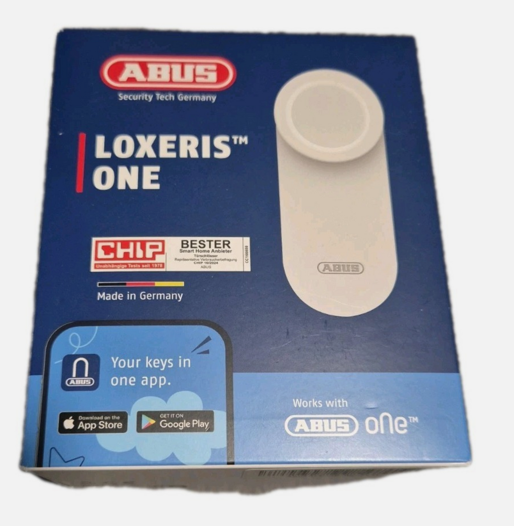 ABUS LOXERIS One CFA4100 Türschlossantrieb mit App-Steuerung – Weiß/Silber