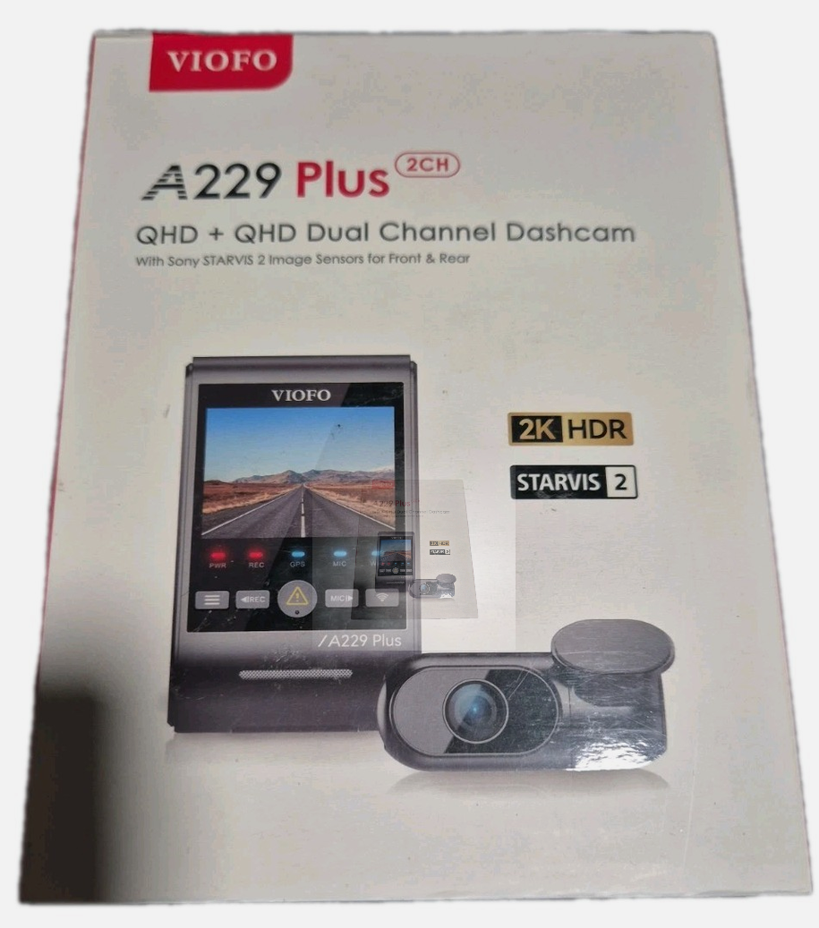 VIOFO A229 Plus 2CH 2K+2K HDR Dashcam mit GPS & Wi-Fi – NEU OVP