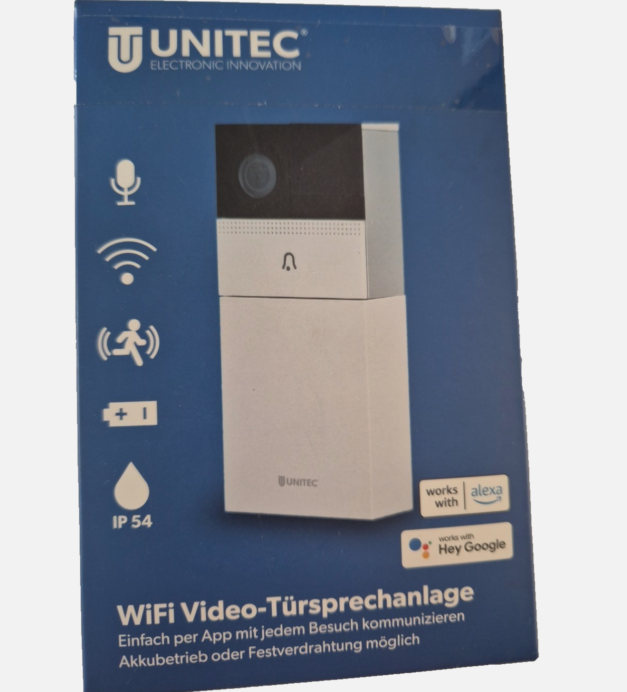 UNITEC WiFi Türkamera mit Funkgong & Smartphone App (Tuya Smart Life)