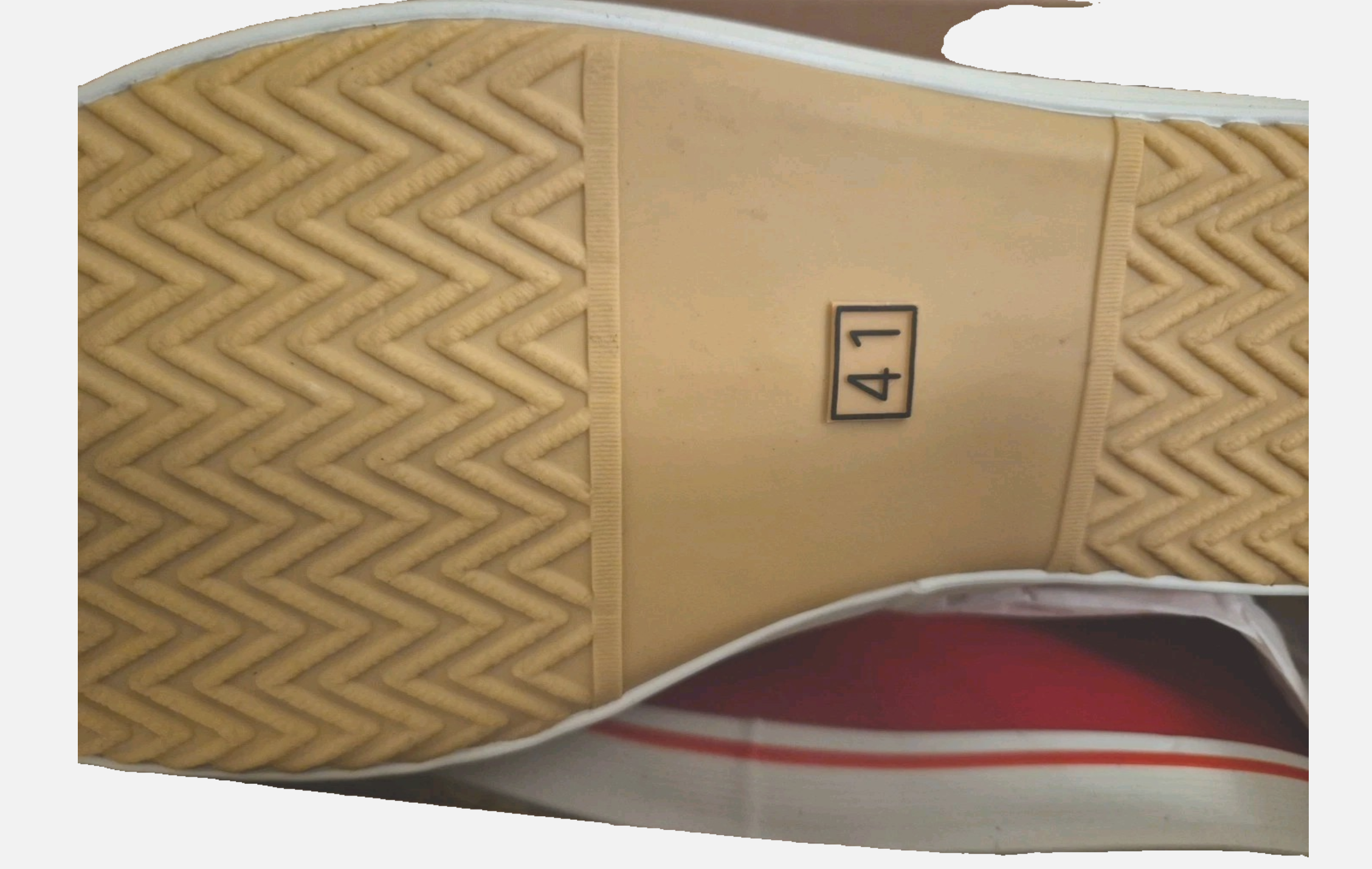 Aigle Malouine 2 Gummistiefel Rouge/Blanc – Größe 41