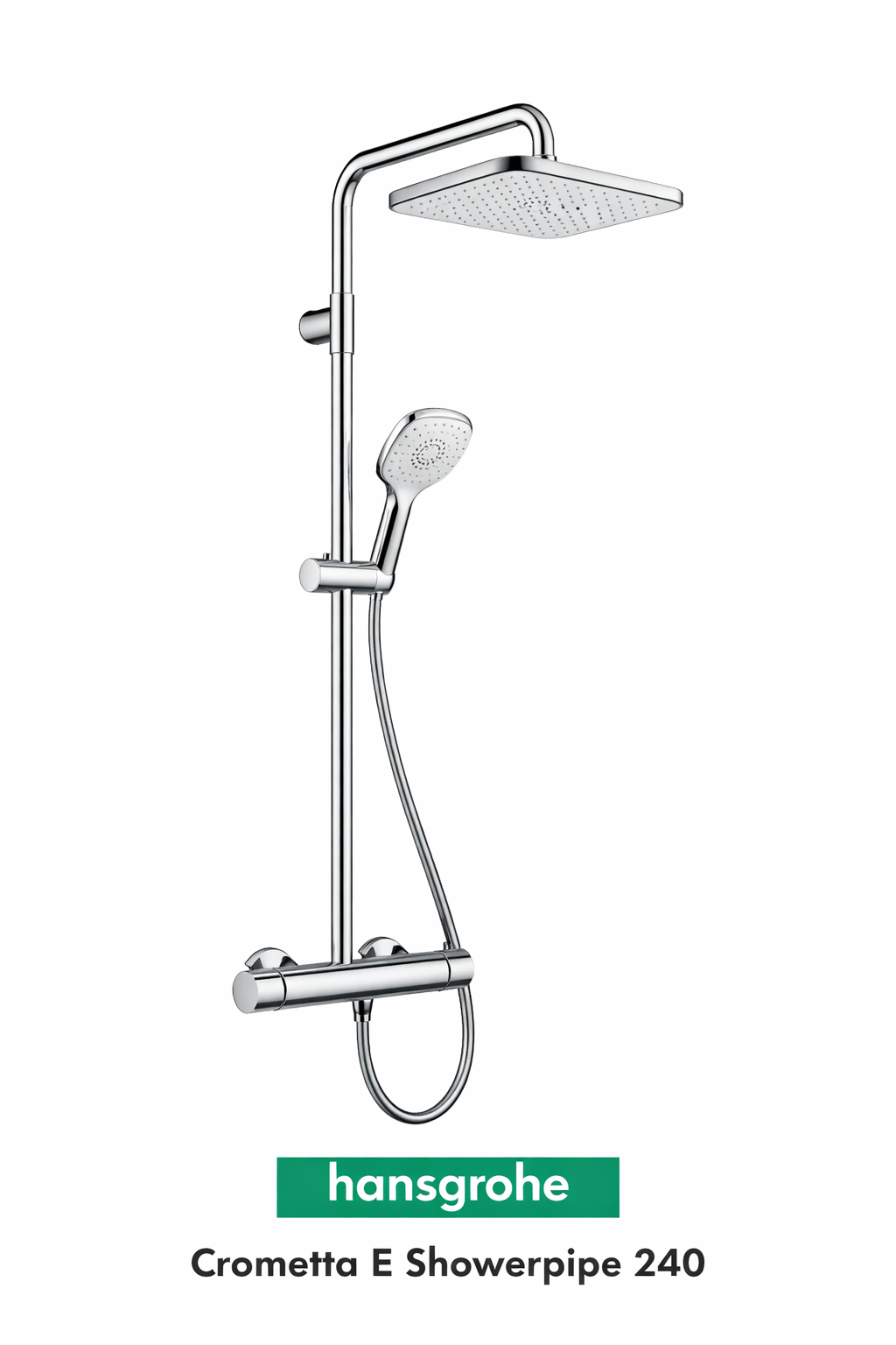 Hansgrohe Crometta E Showerpipe 240 – Stilvolles Duschsystem für modernes Baddesign